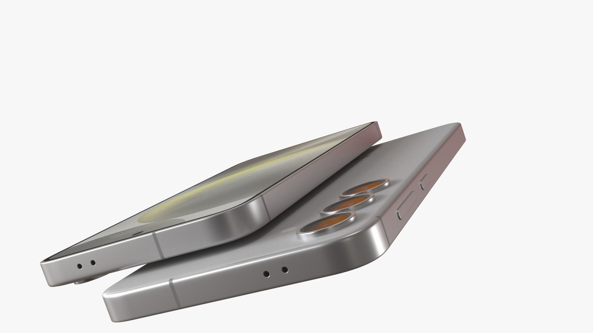  Galaxy S24 and S24 Plus Marble Gray Low-poly 3D model_8