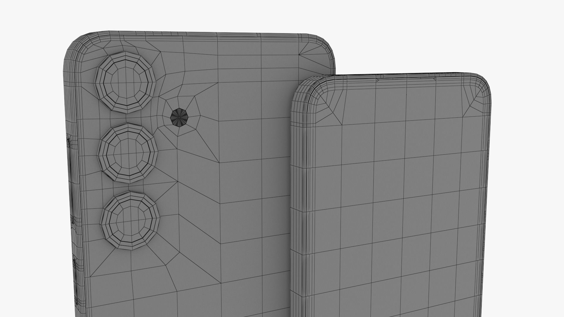  Galaxy S24 and S24 Plus Marble Gray Low-poly 3D model_12