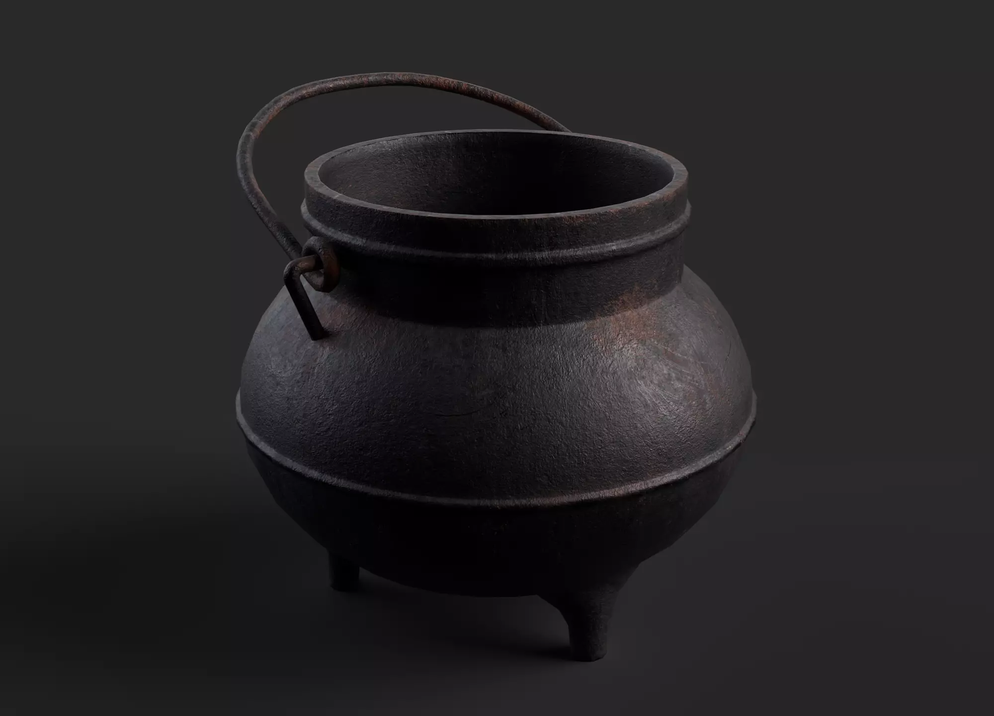 Alchemy Cauldron - Game-Ready 3D Model Low-poly 3D model_0