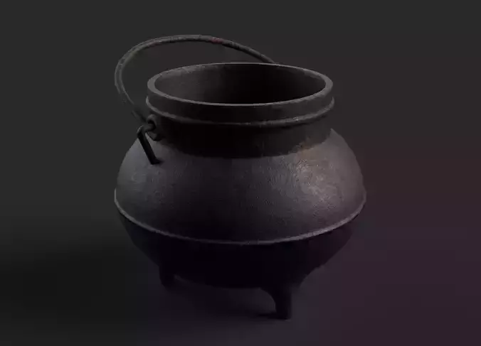 Alchemy Cauldron - Game-Ready 3D Model