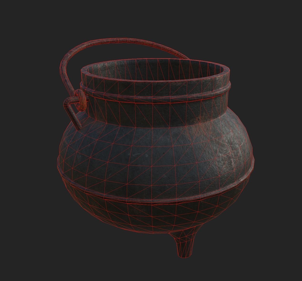 Alchemy Cauldron - Game-Ready 3D Model Low-poly 3D model_1