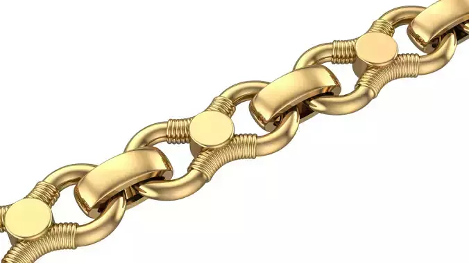 Chain Bracelet 2024-1 3D print model