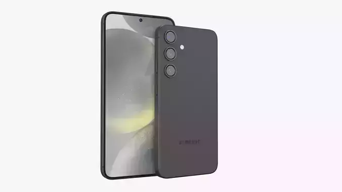 Galaxy S24 and S24 Plus Onyx Black Low-poly 3D model