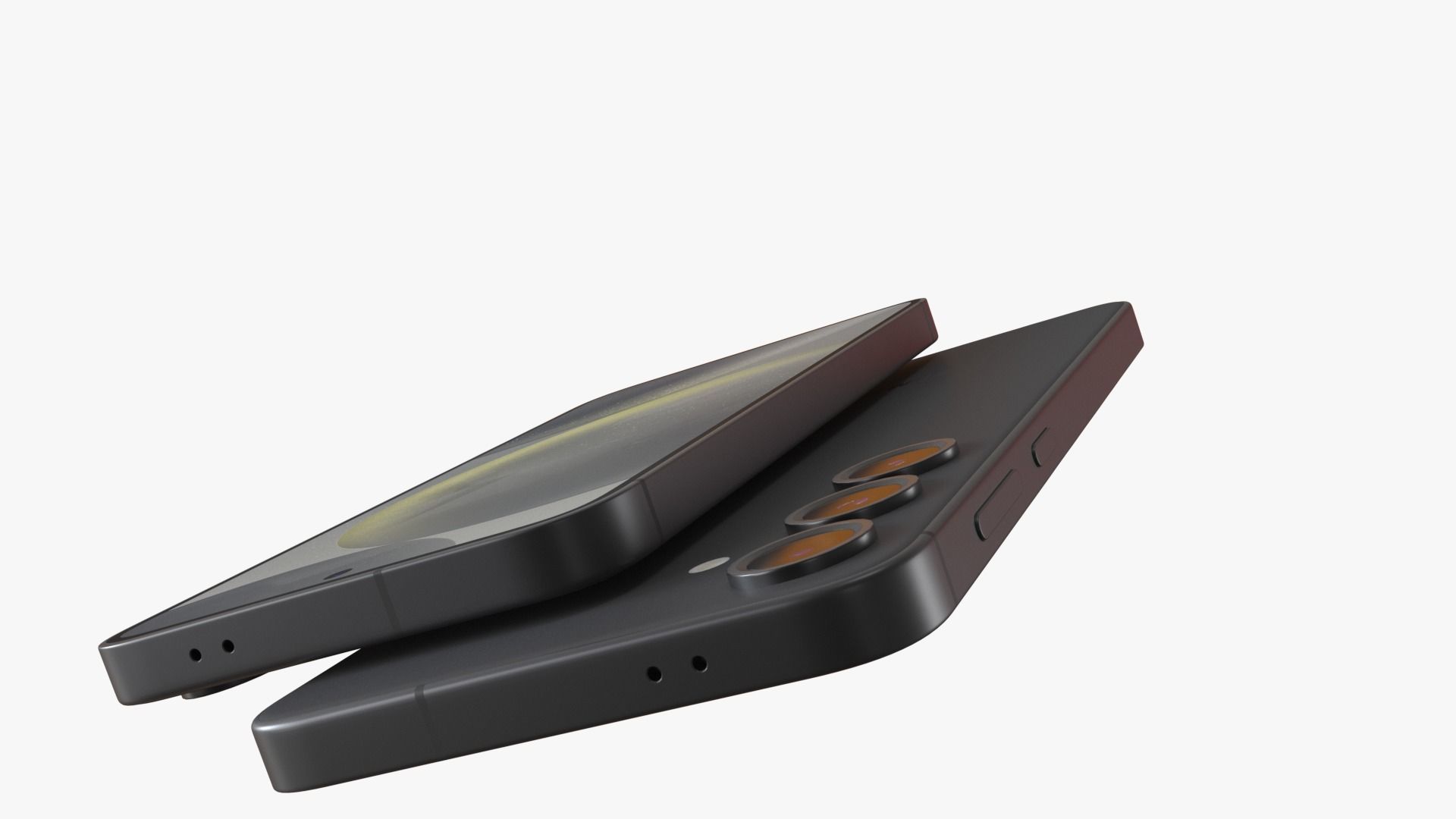 Galaxy S24 and S24 Plus Onyx Black Low-poly 3D model_9