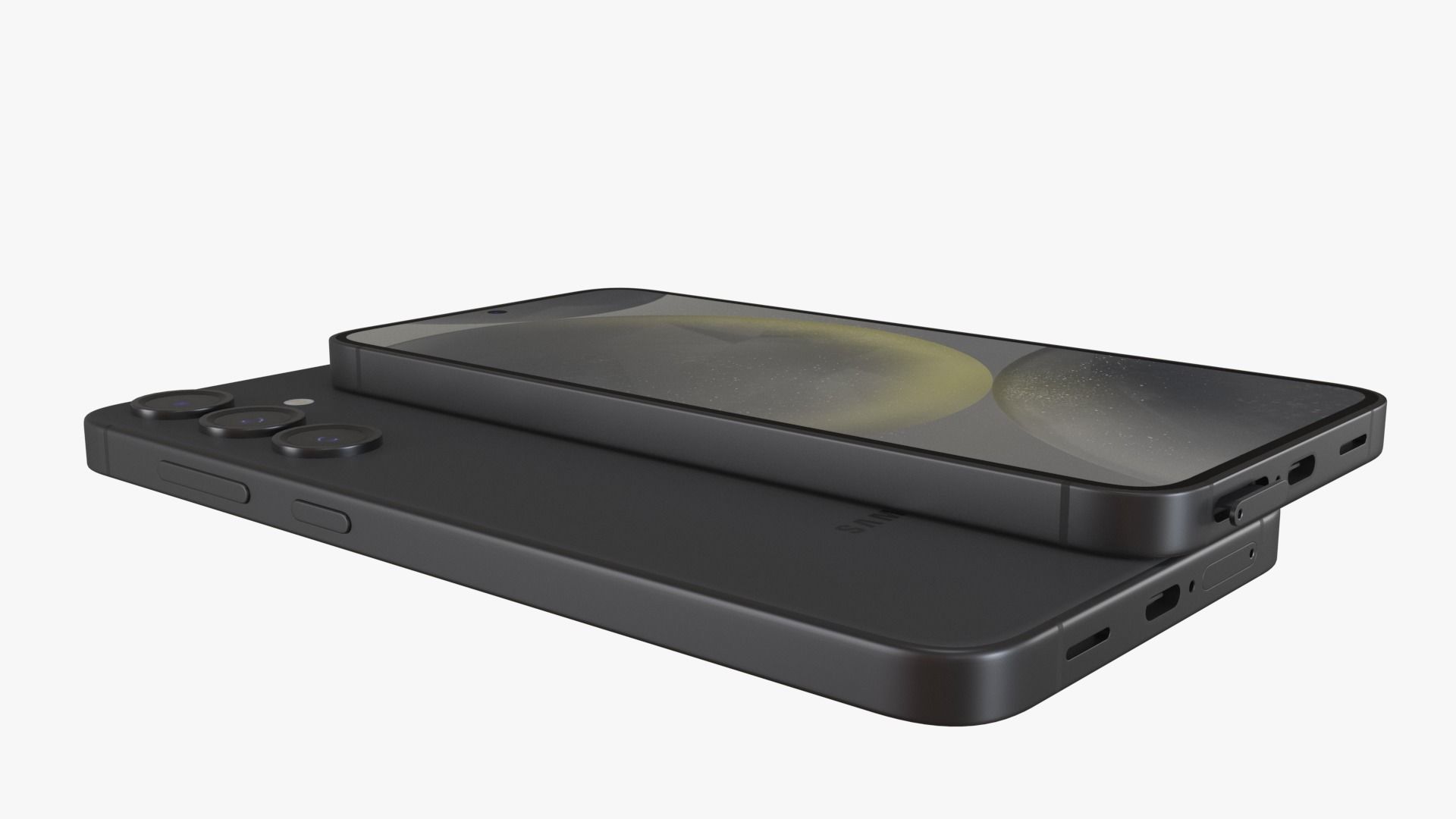 Galaxy S24 and S24 Plus Onyx Black Low-poly 3D model_8
