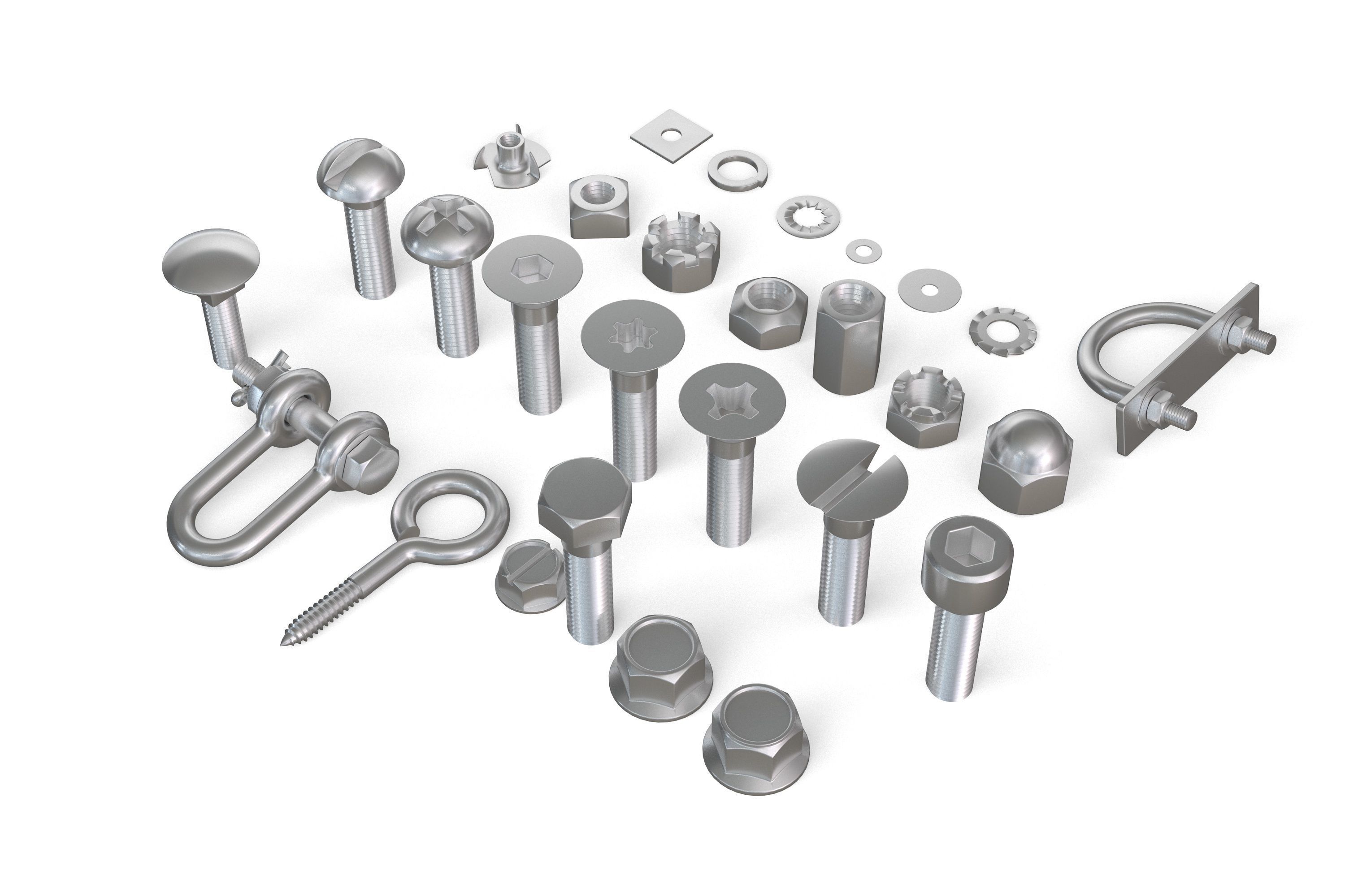 Screws Collection 3D model_1
