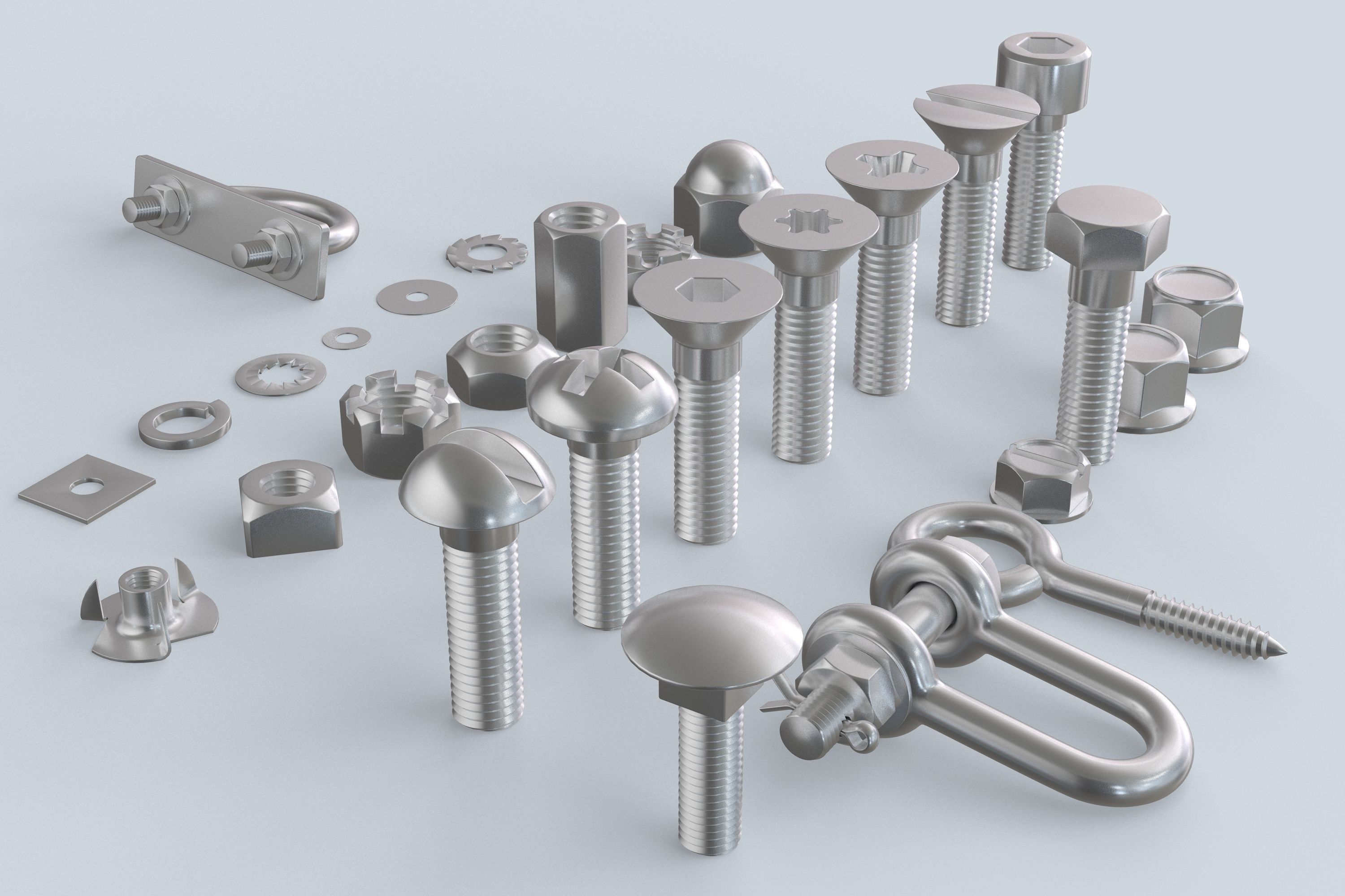 Screws Collection 3D model_4