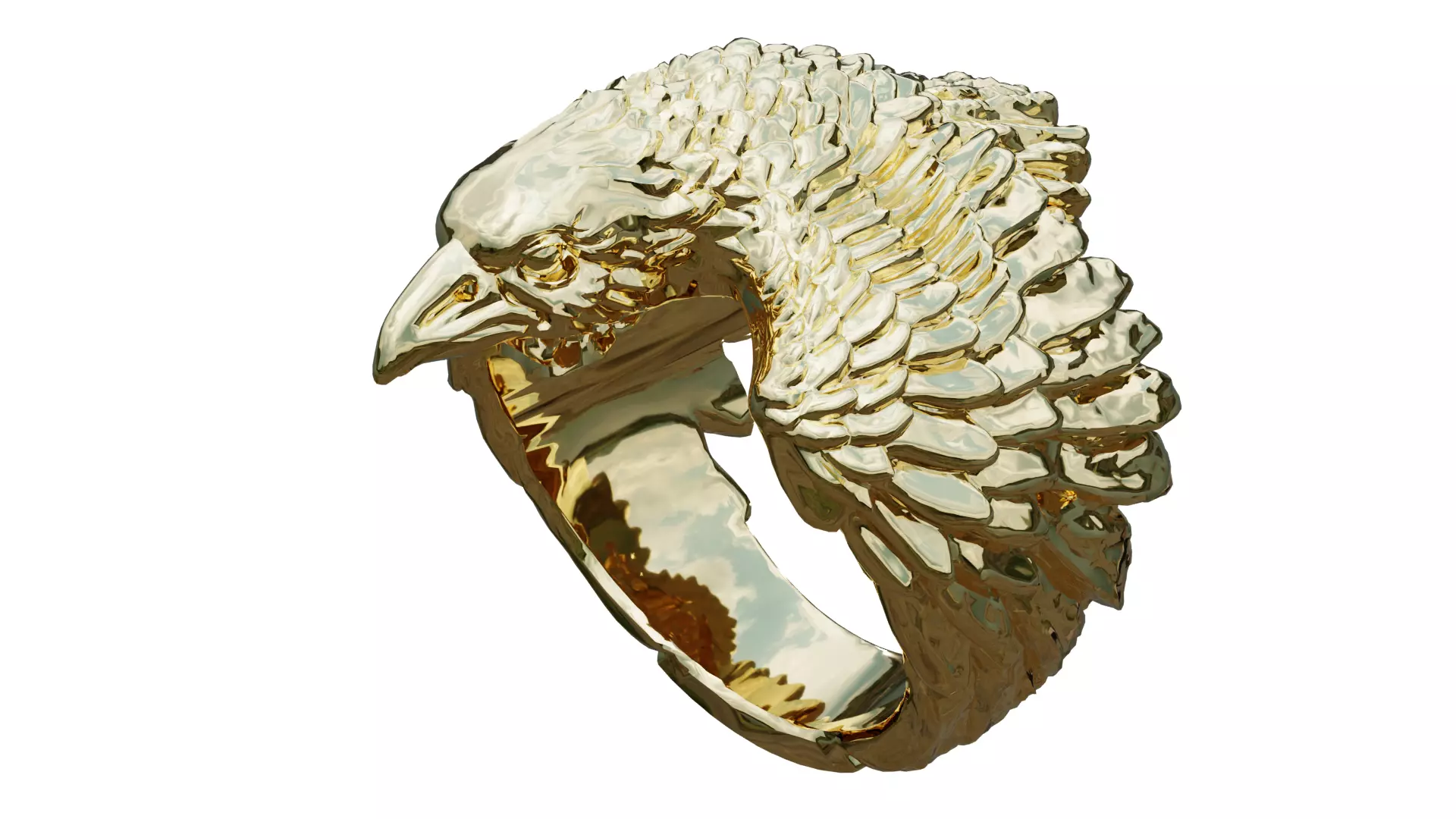 anillo Aguila 3D print model