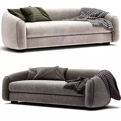 LASZLO IVORY BOUCLE LOVESEAT