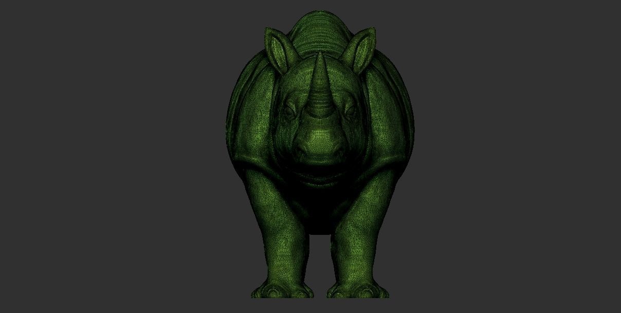 Rhino Century Rhinoceros 3d printable model 3D print model_8