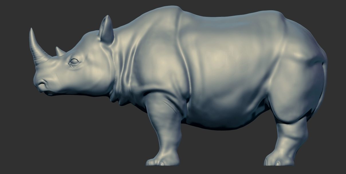Rhino Century Rhinoceros 3d printable model 3D print model_6