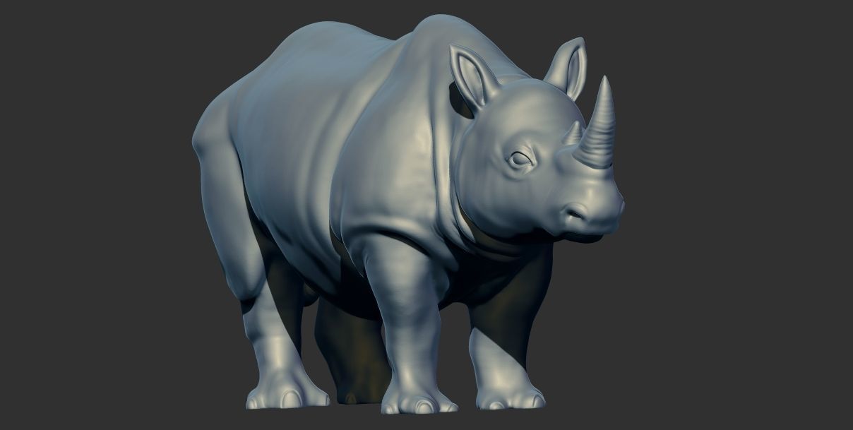 Rhino Century Rhinoceros 3d printable model 3D print model_1