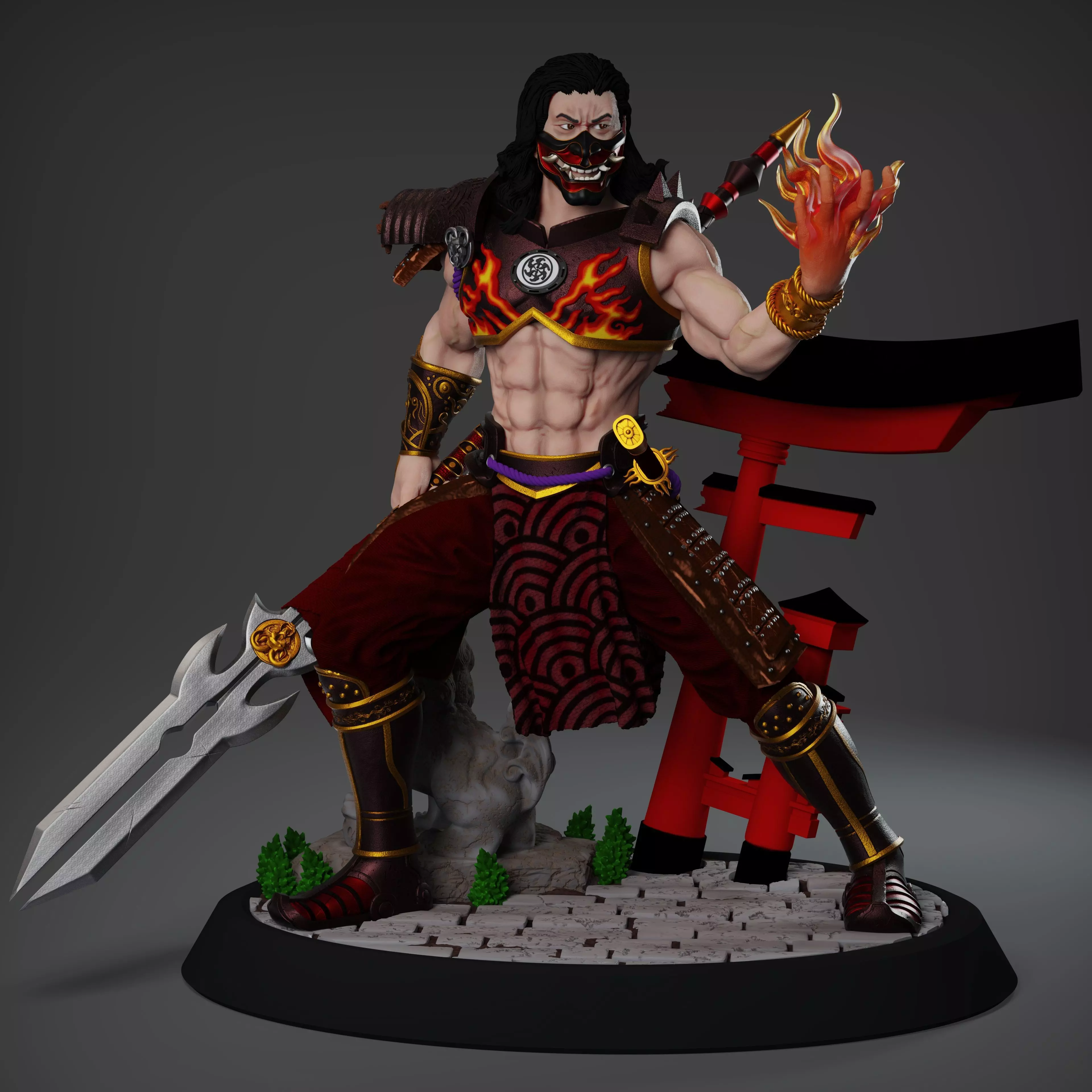 Kagutsuchi - The God of Fire - Miniature 3D Printing Model 3D print model