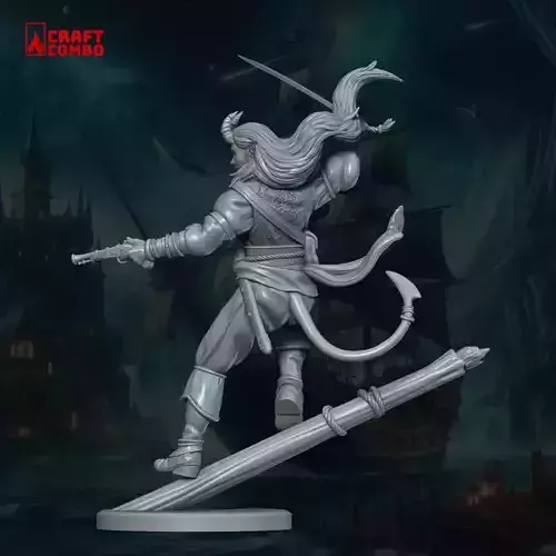 DnD Mini - Tiefling Pirate