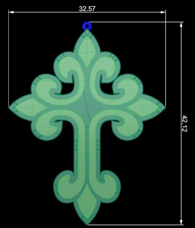 KUTSAL PIRLANTA HAC KOLYE 3DM STL OBJ FBX 3D BASKI MODELI 3D print model_16