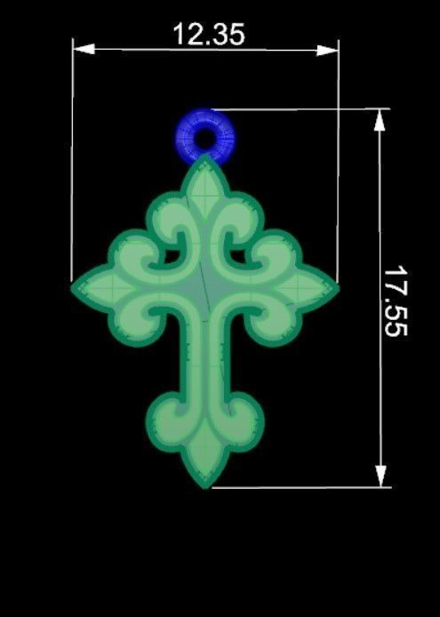 KUTSAL PIRLANTA HAC KOLYE 3DM STL OBJ FBX 3D BASKI MODELI 3D print model_12