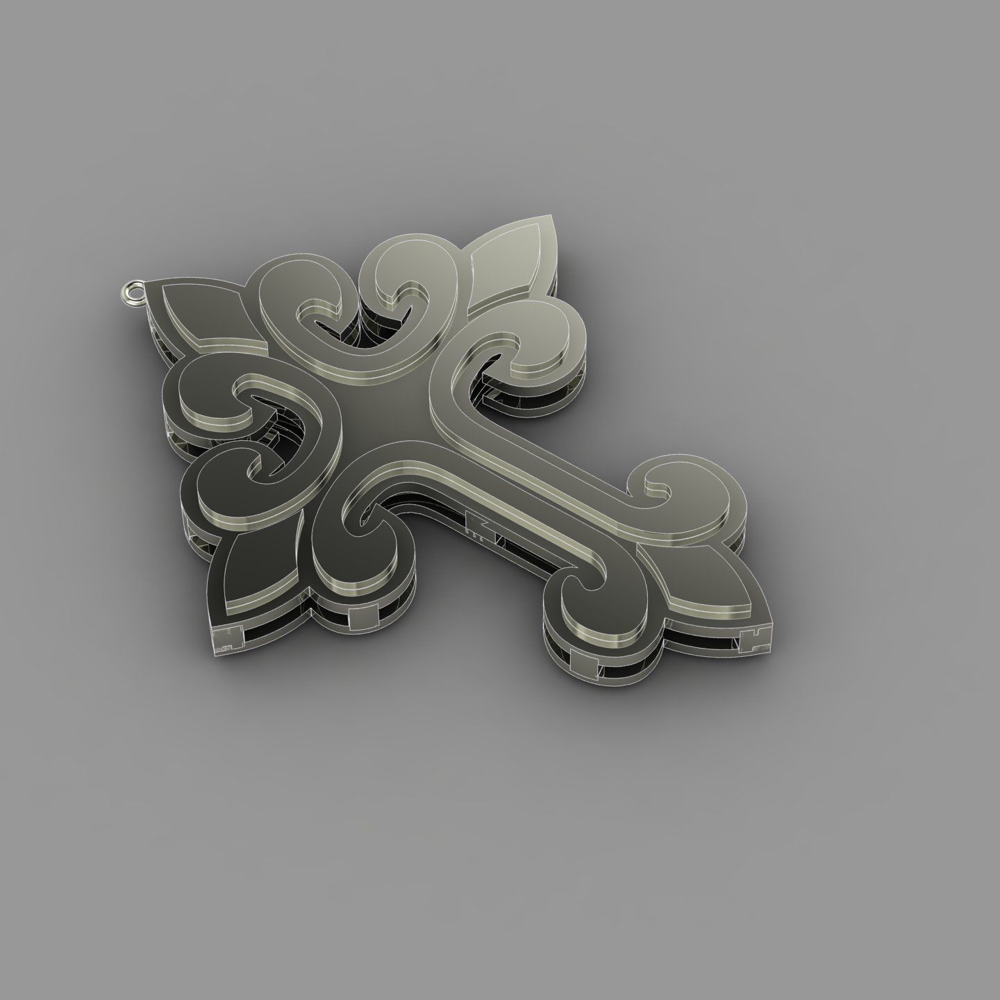 KUTSAL PIRLANTA HAC KOLYE 3DM STL OBJ FBX 3D BASKI MODELI 3D print model_3