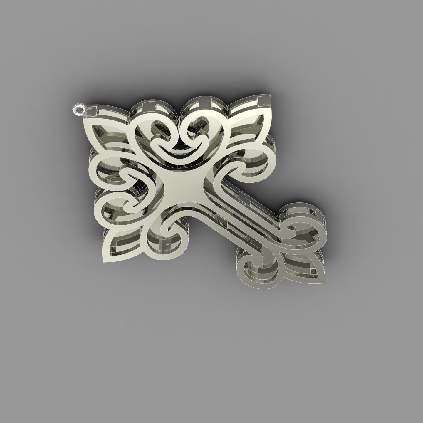 KUTSAL PIRLANTA HAC KOLYE 3DM STL OBJ FBX 3D BASKI MODELI 3D print model_6