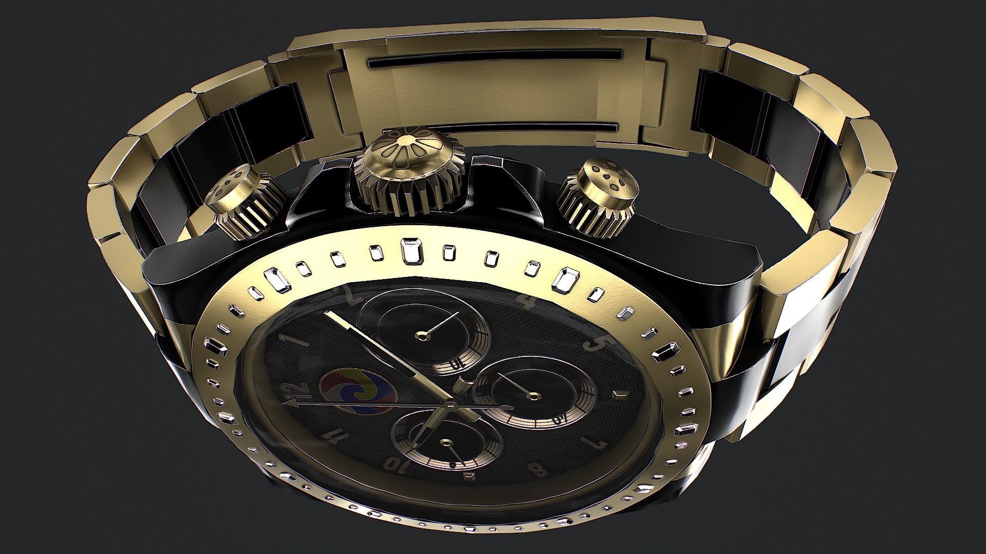 Watch 3d model Low-poly 3D model_9