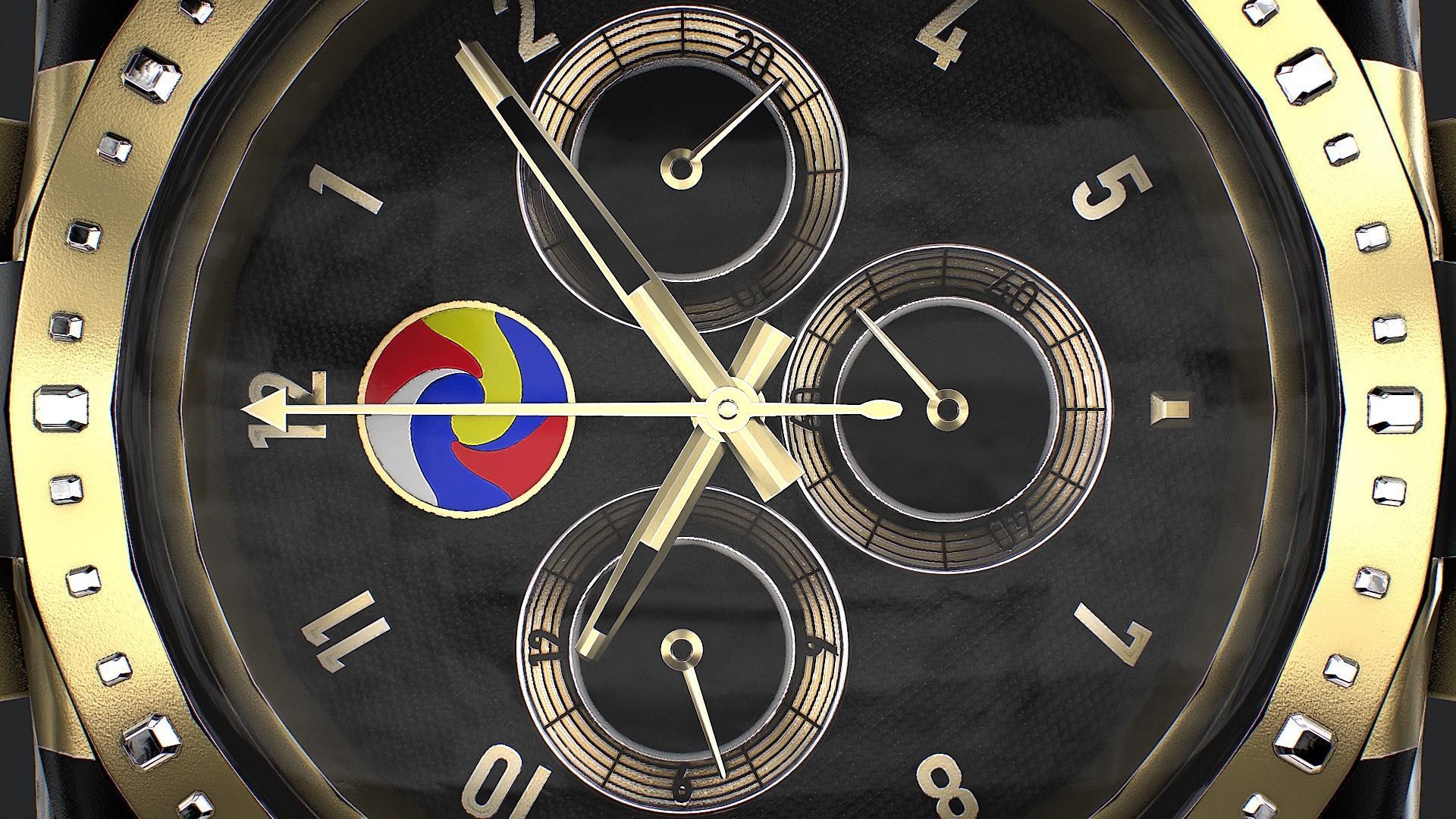 Watch 3d model Low-poly 3D model_11