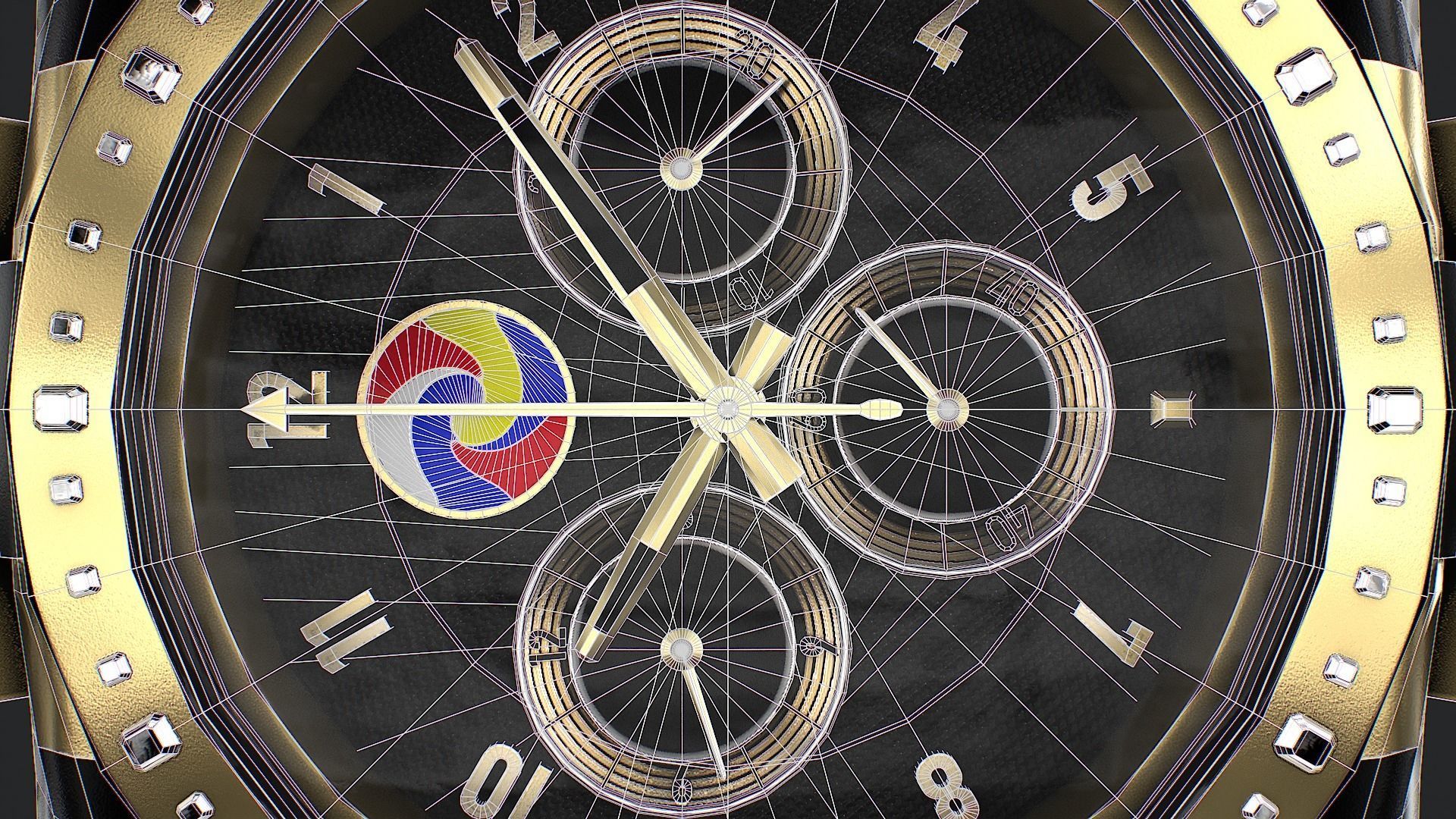 Watch 3d model Low-poly 3D model_12