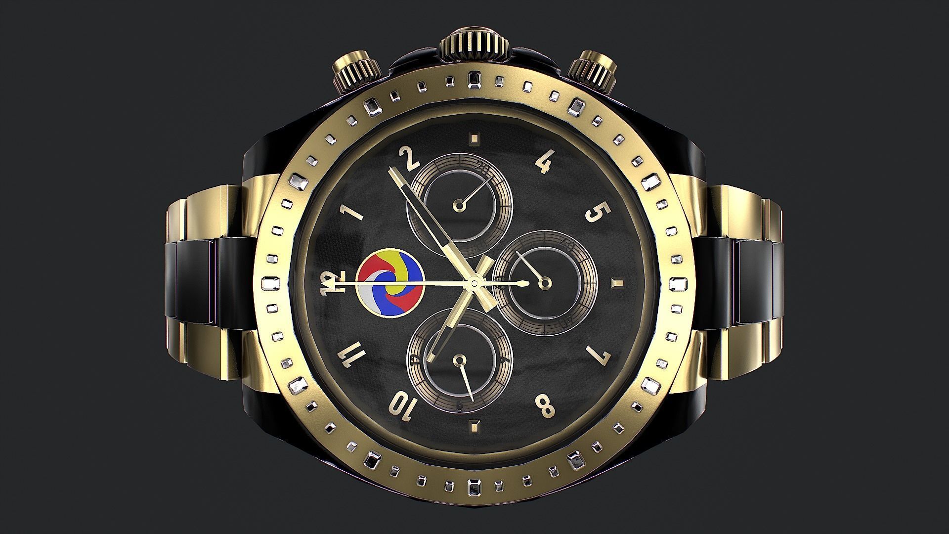 Watch 3d model Low-poly 3D model_5