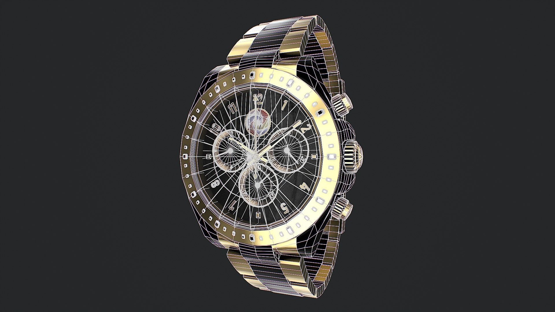 Watch 3d model Low-poly 3D model_4