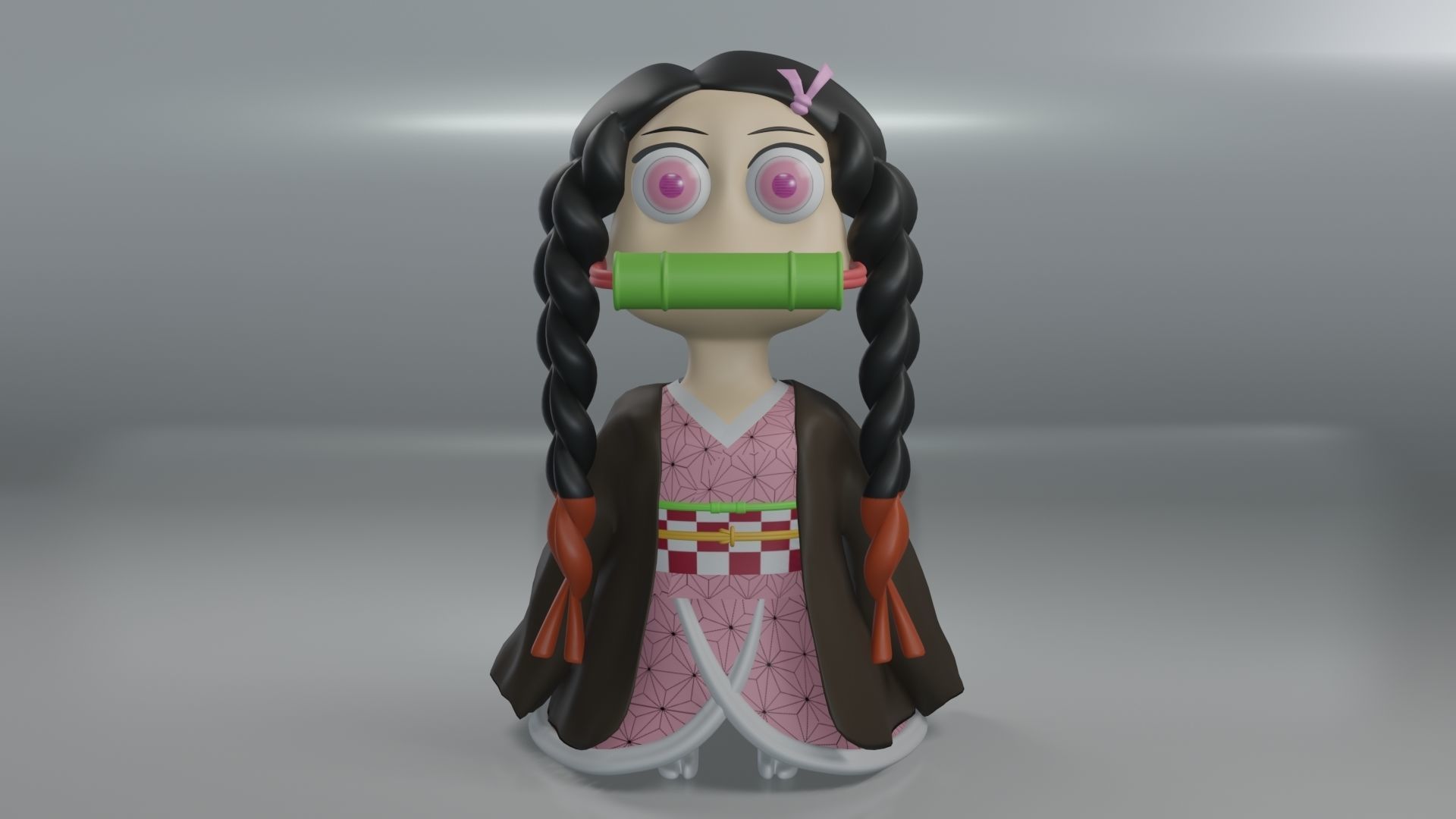 Chibi Nezuko 3D model_2