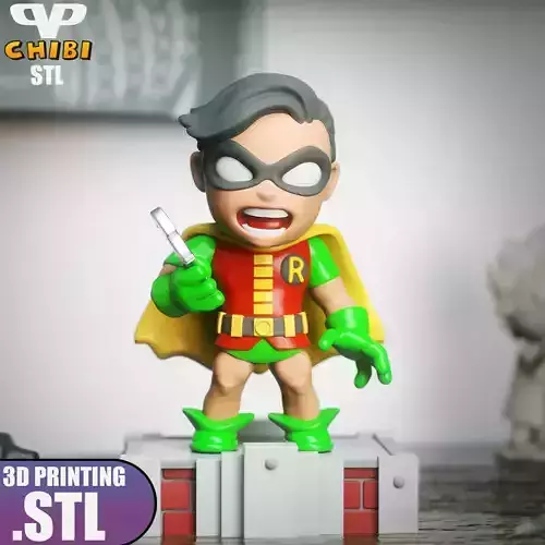 1960 Robin Chibi STL for 3D Printing ChibiSTL 3DXM