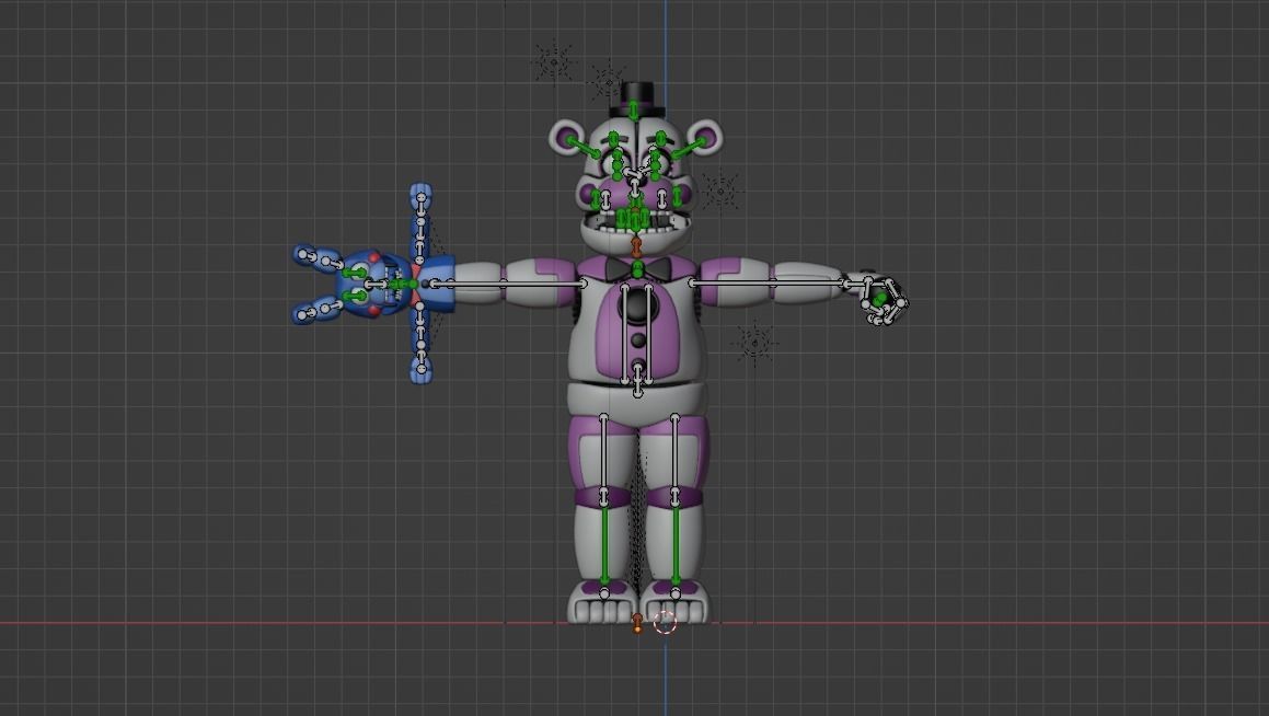 Funtime Freddy Low-poly 3D model_4