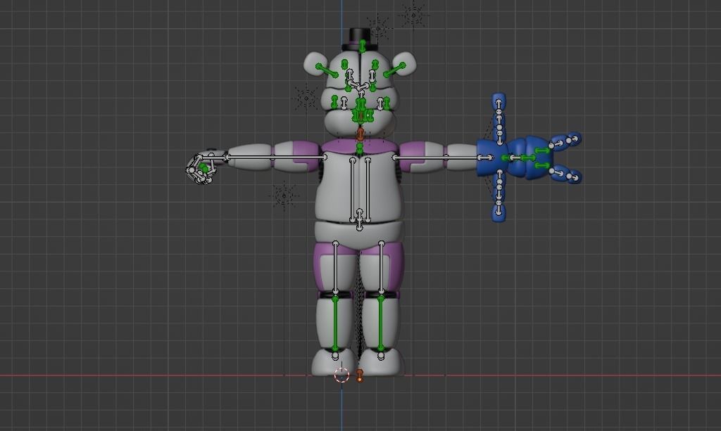 Funtime Freddy Low-poly 3D model_6