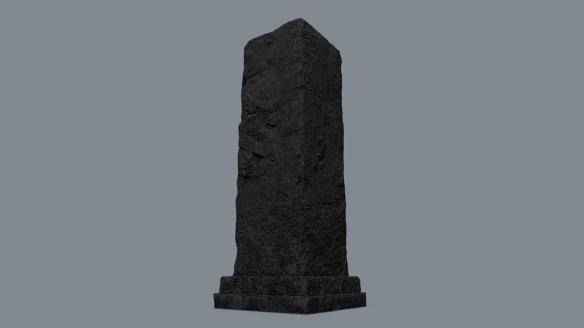 monument ruins Low-poly 3D model_3