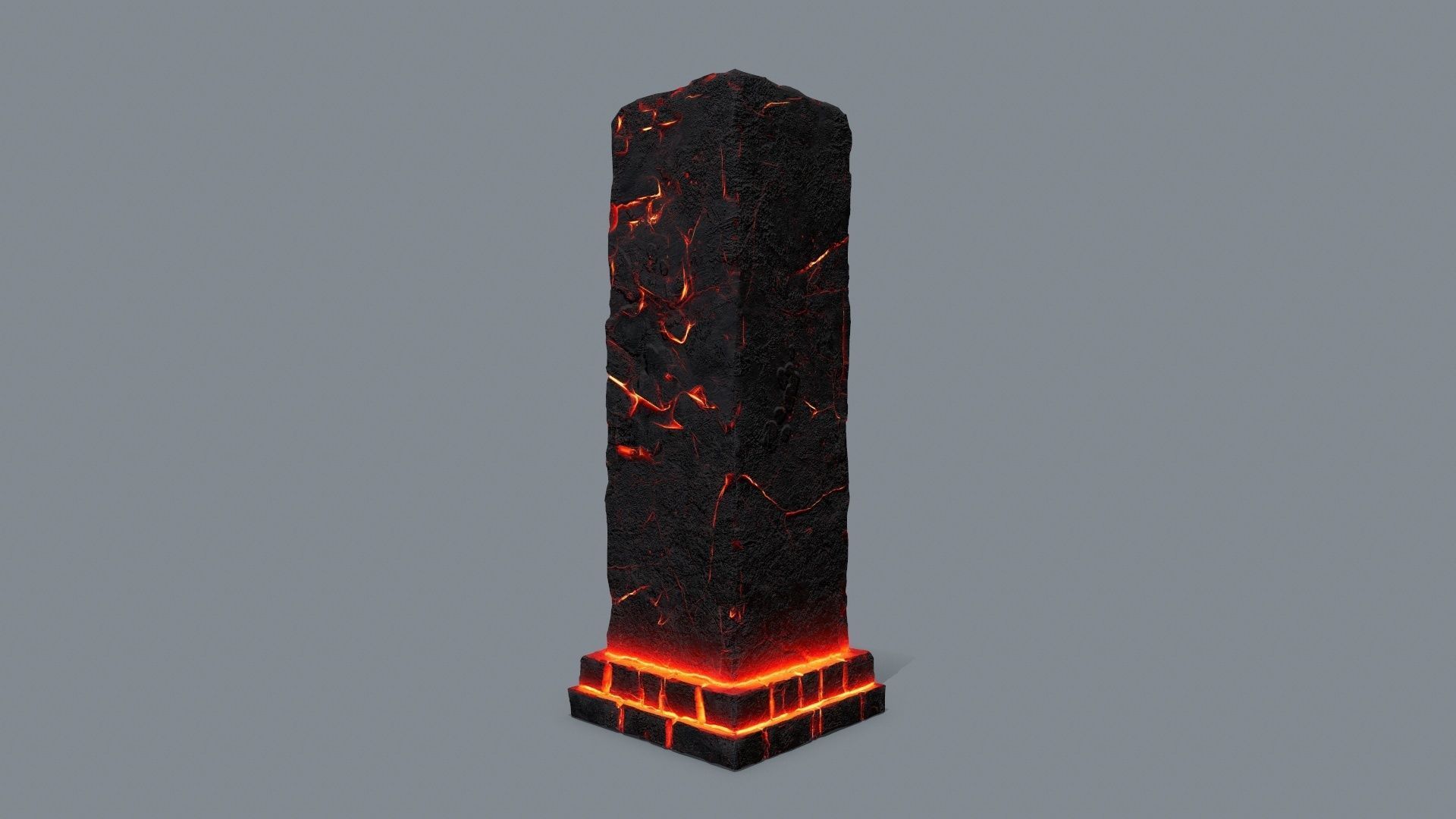 monument ruins Low-poly 3D model_10