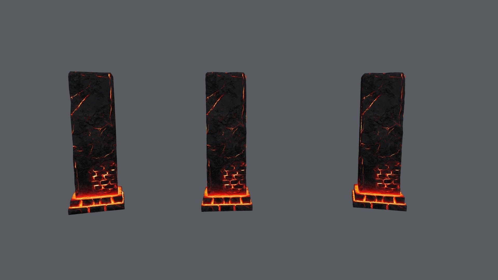 monument ruins Low-poly 3D model_12