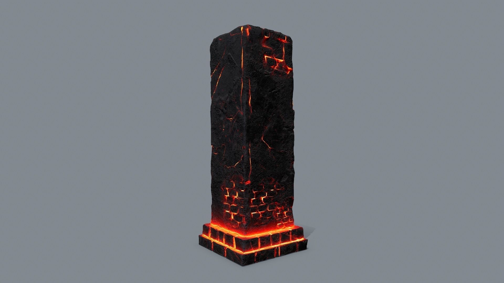 monument ruins Low-poly 3D model_8