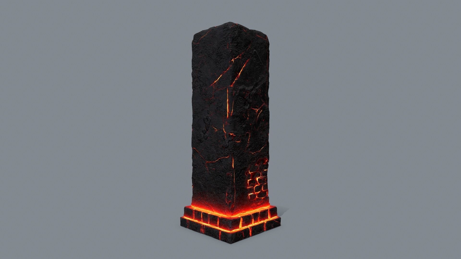monument ruins Low-poly 3D model_11