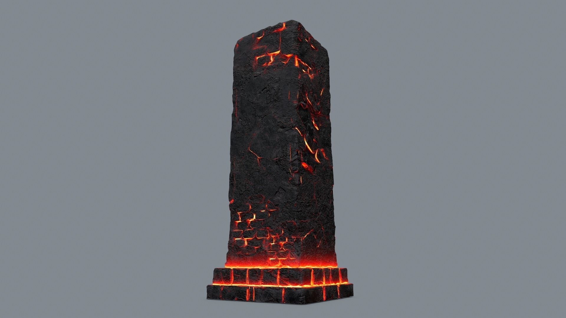 monument ruins Low-poly 3D model_7