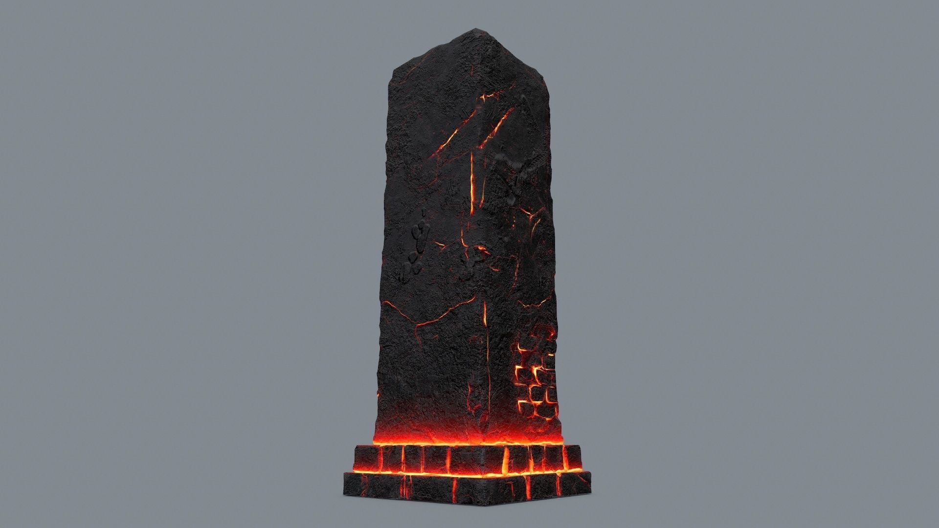 monument ruins Low-poly 3D model_5