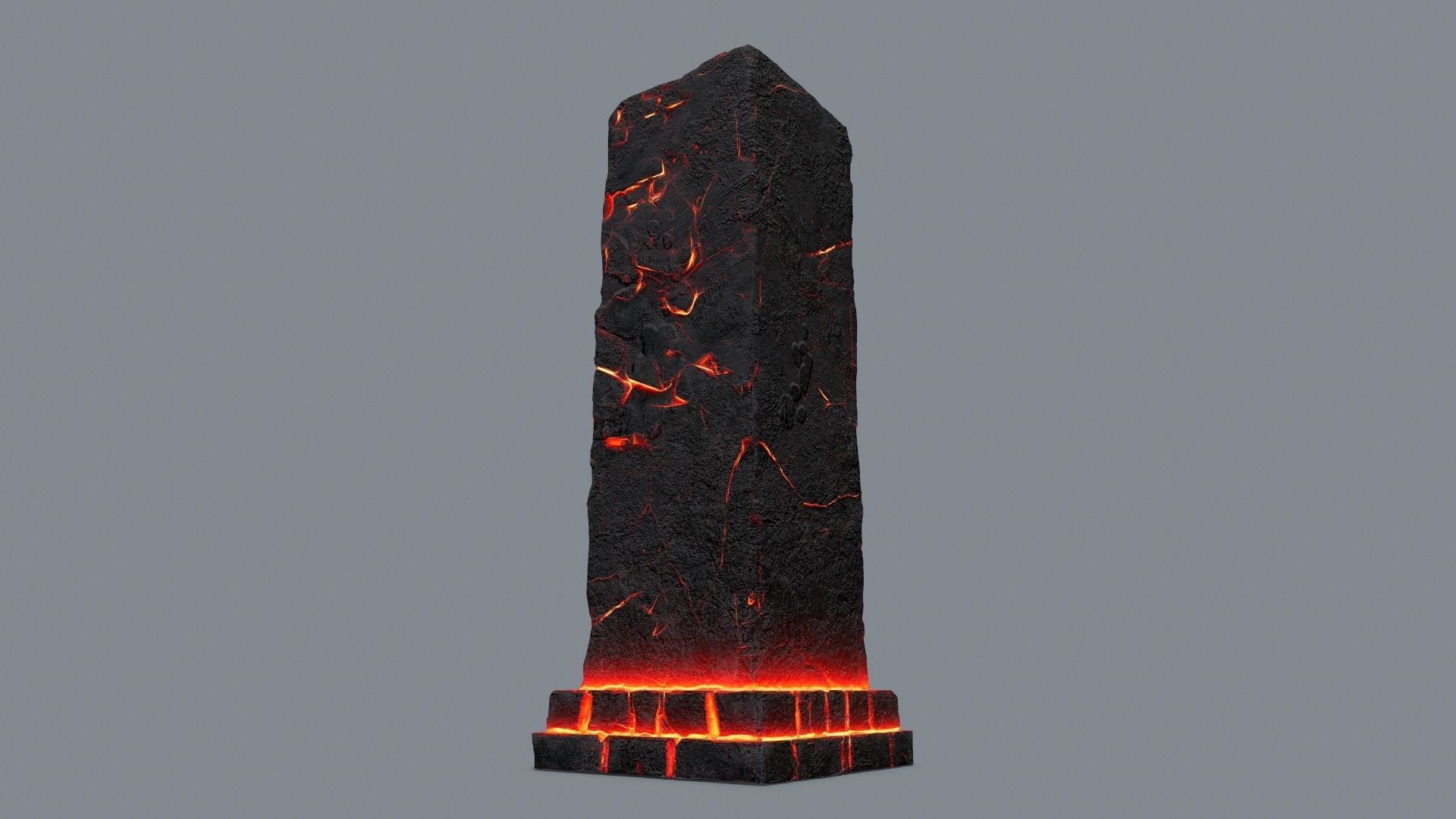 monument ruins Low-poly 3D model_4
