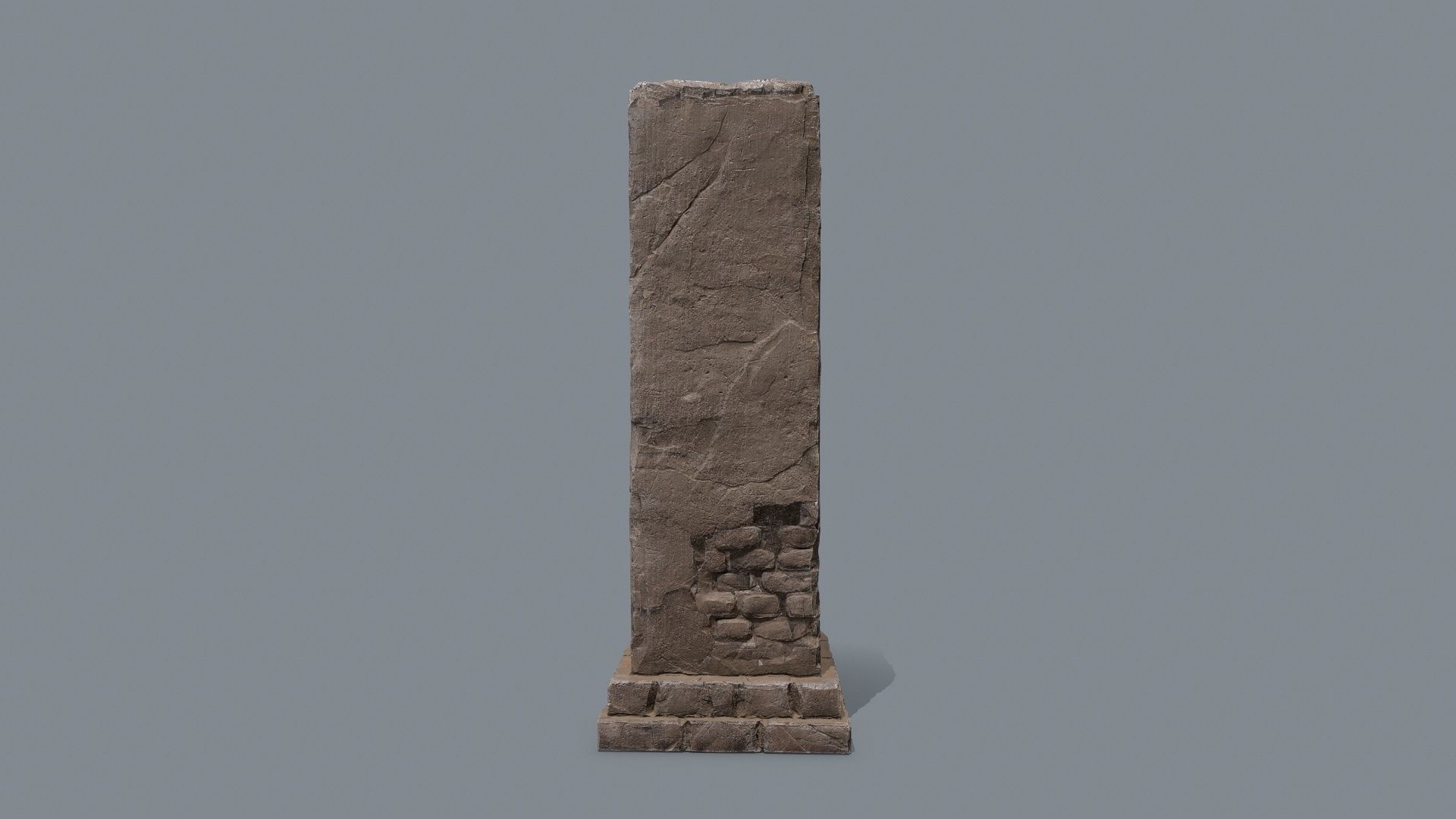 monument ruins Low-poly 3D model_9