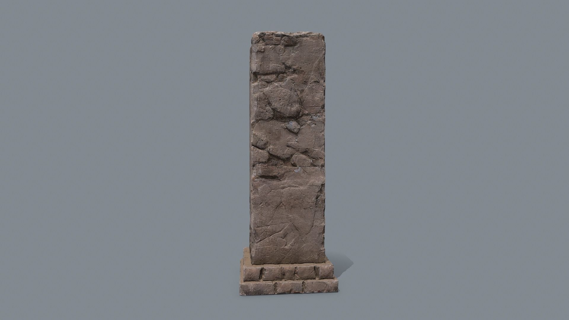 monument ruins Low-poly 3D model_5