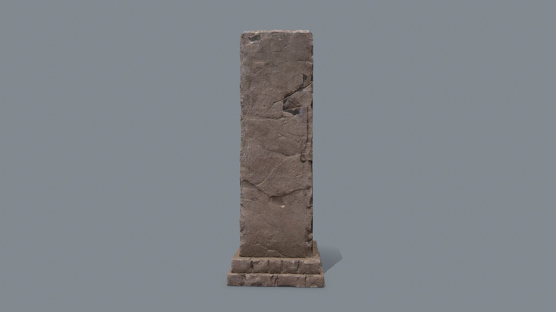 monument ruins Low-poly 3D model_7