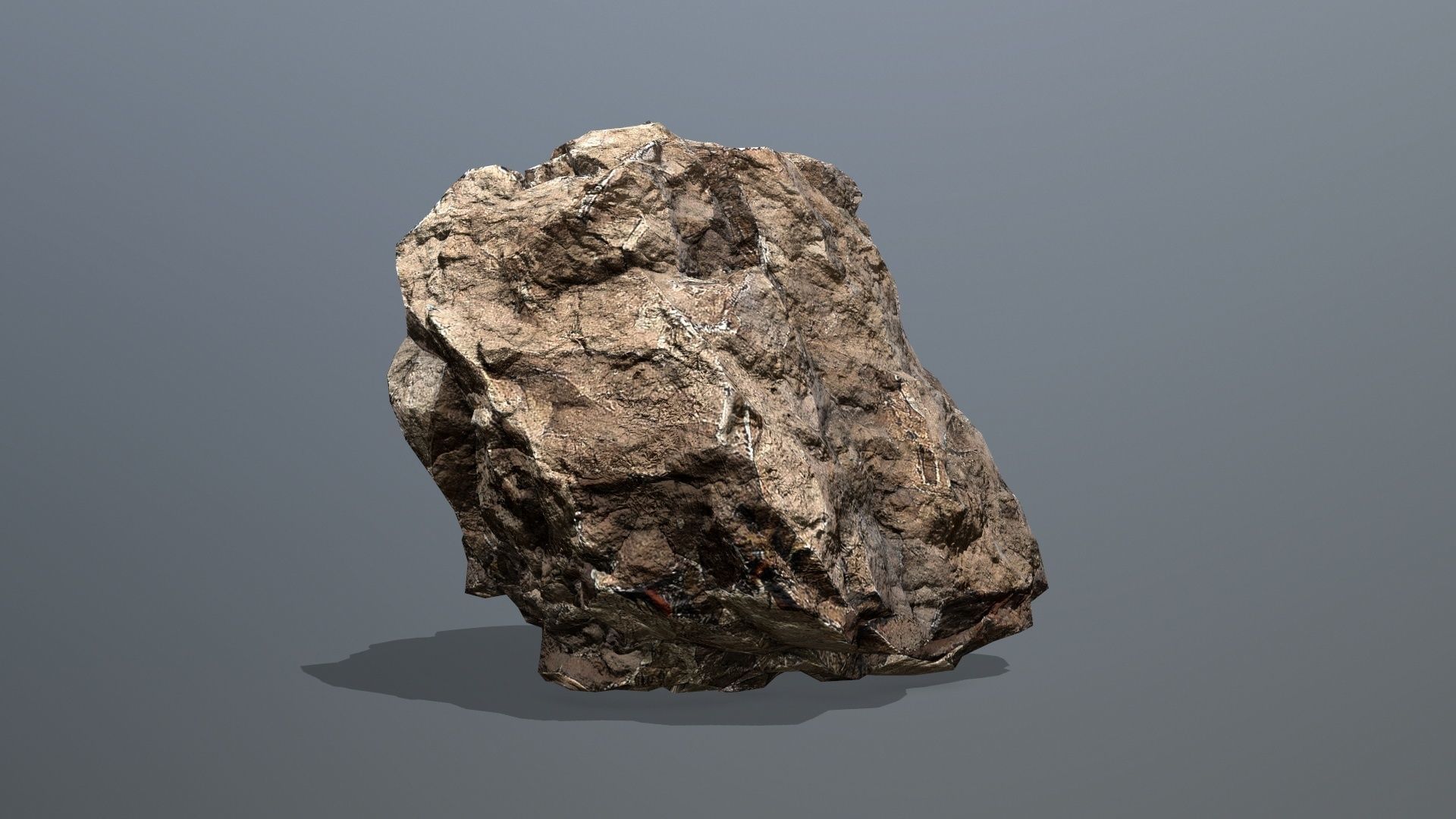 desert rocks Low-poly 3D model_5
