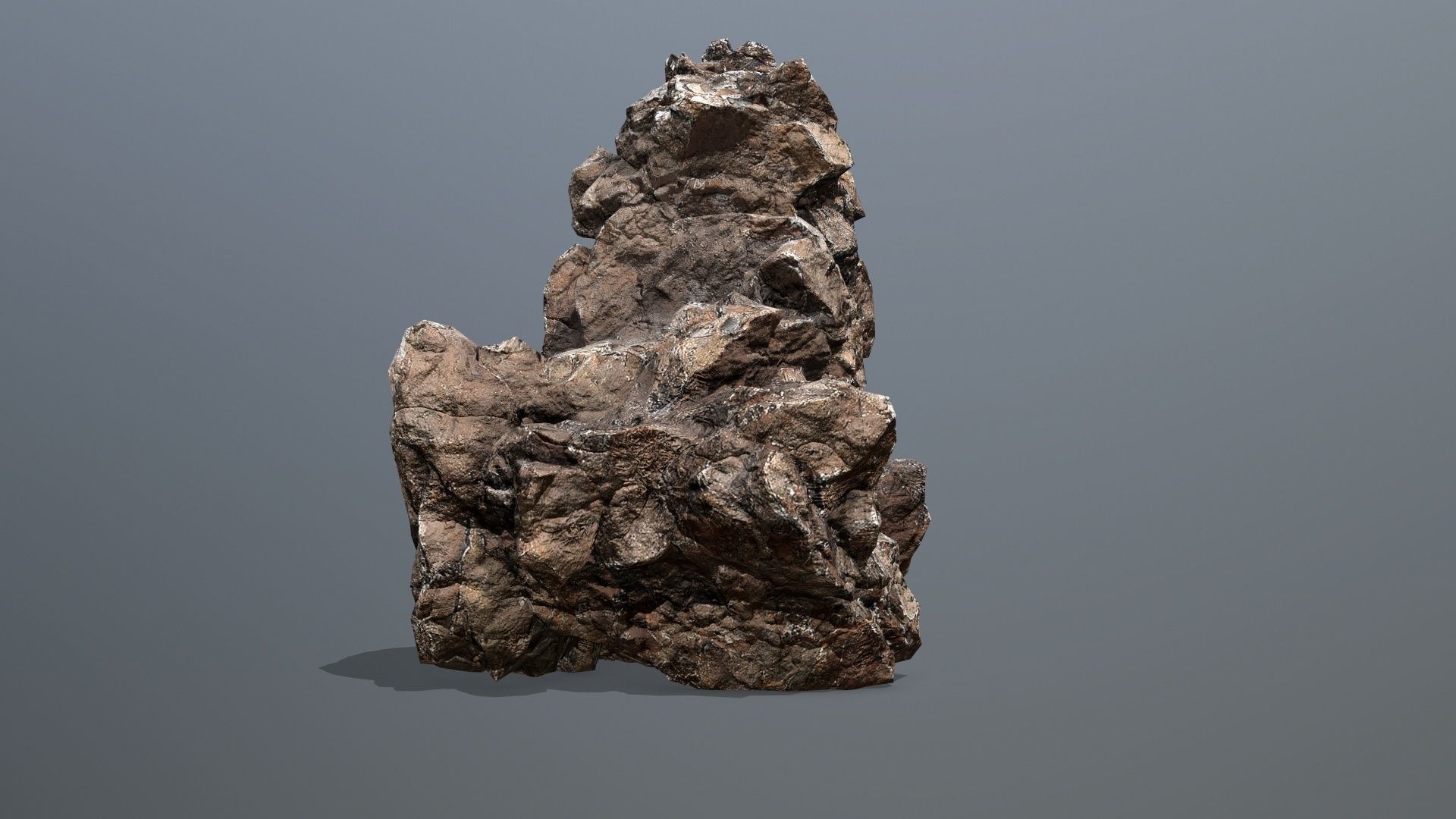 desert rocks Low-poly 3D model_9