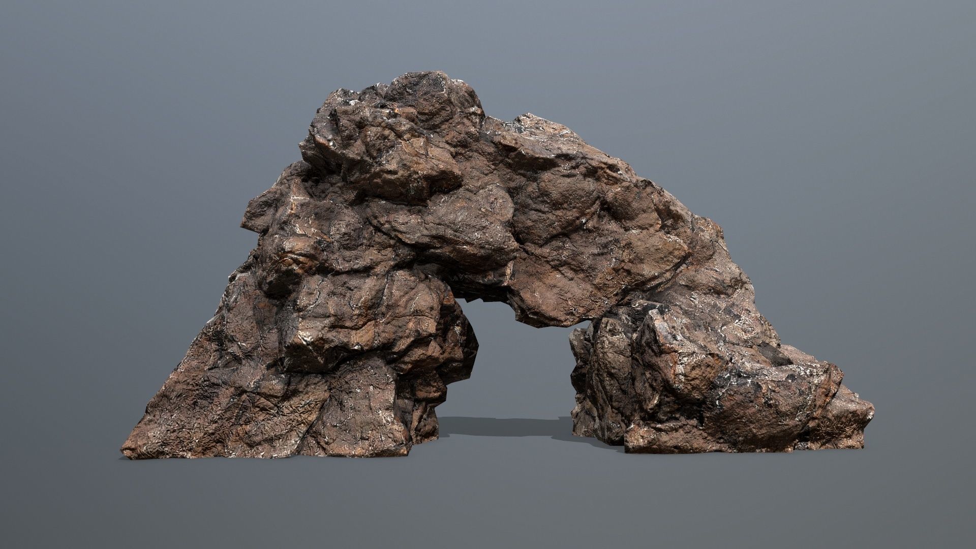 desert rocks Low-poly 3D model_3