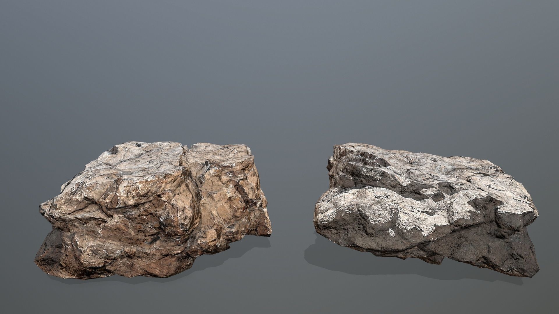 desert rocks Low-poly 3D model_18