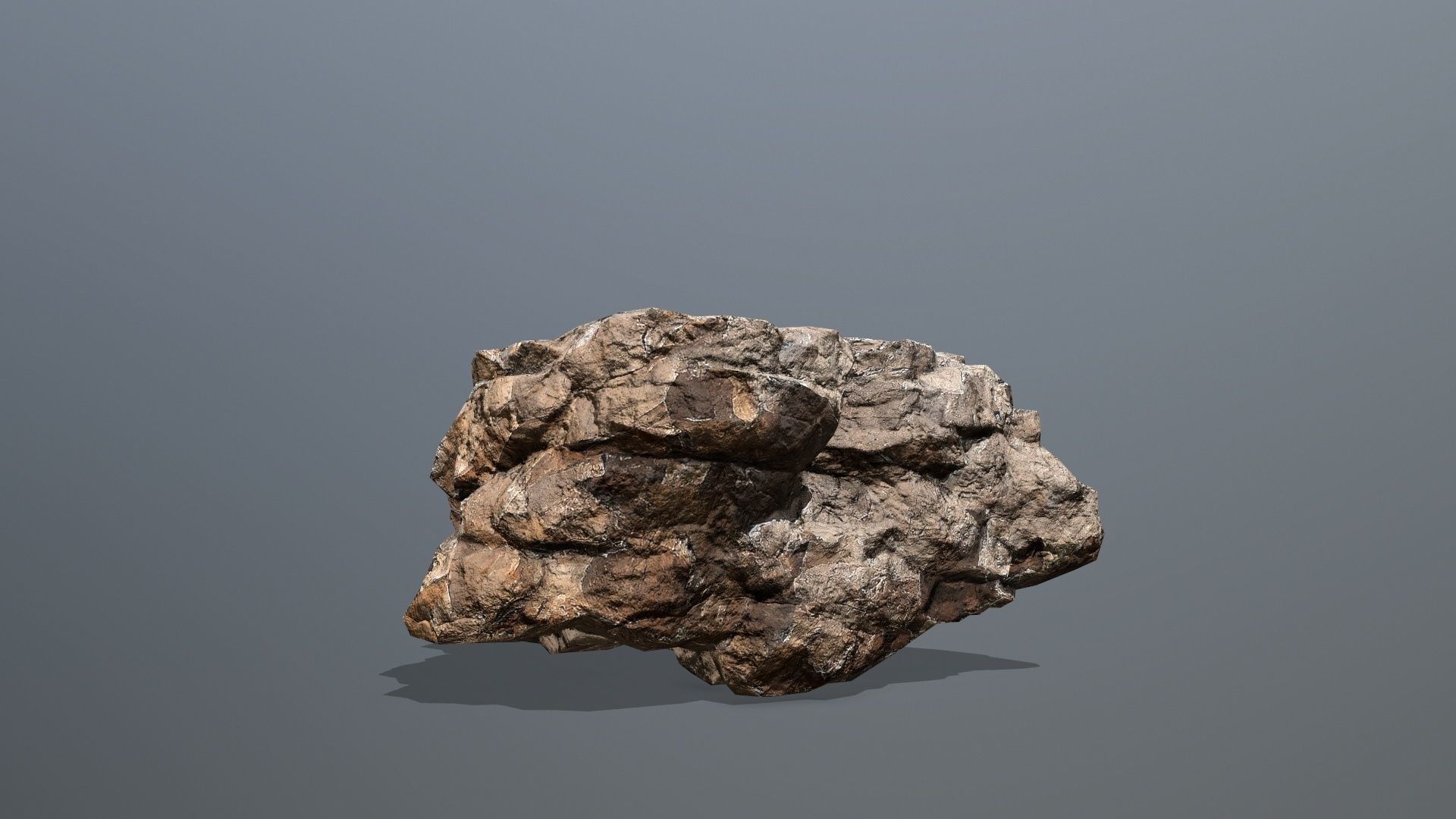 desert rocks Low-poly 3D model_7
