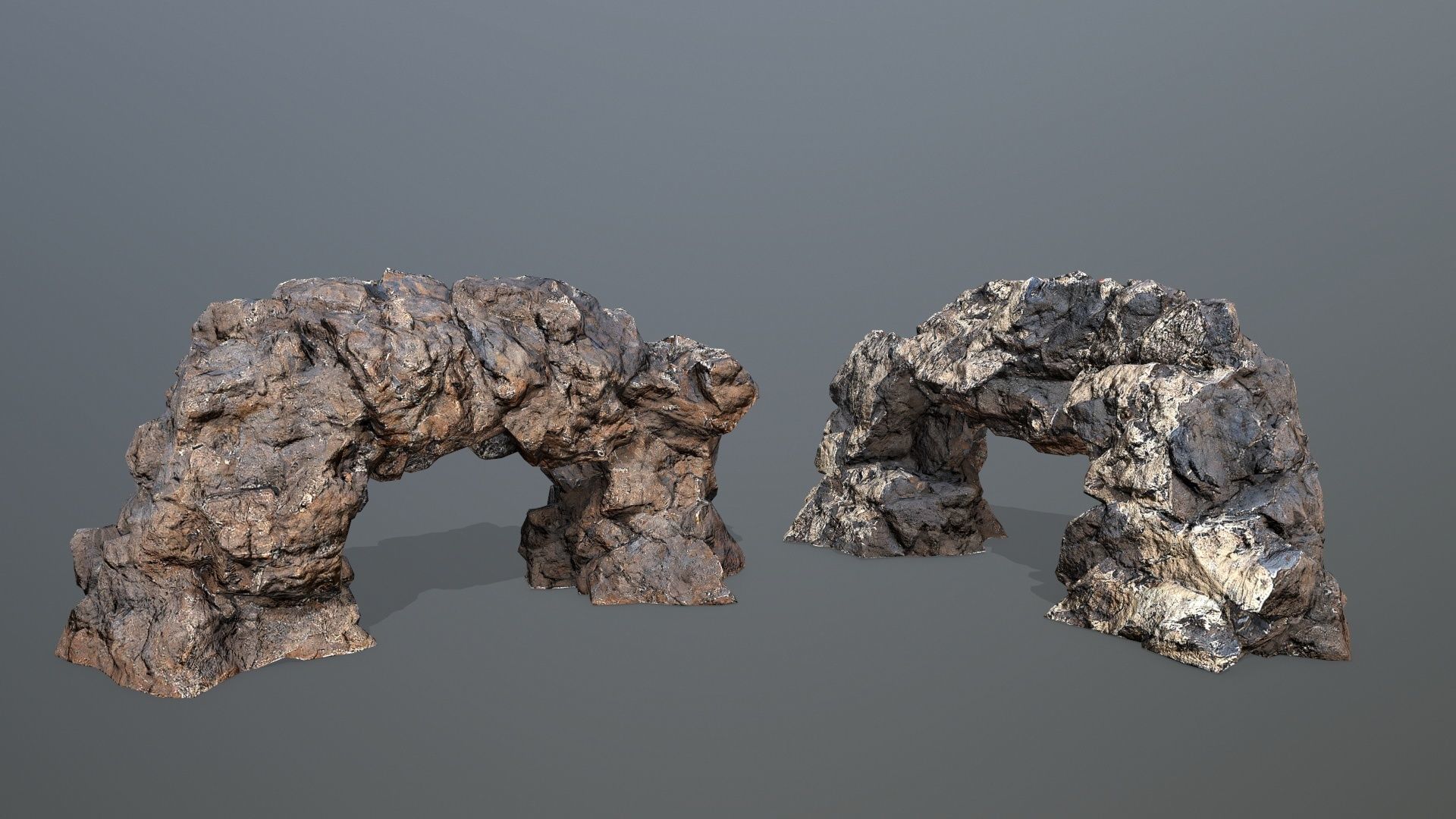 desert rocks Low-poly 3D model_11