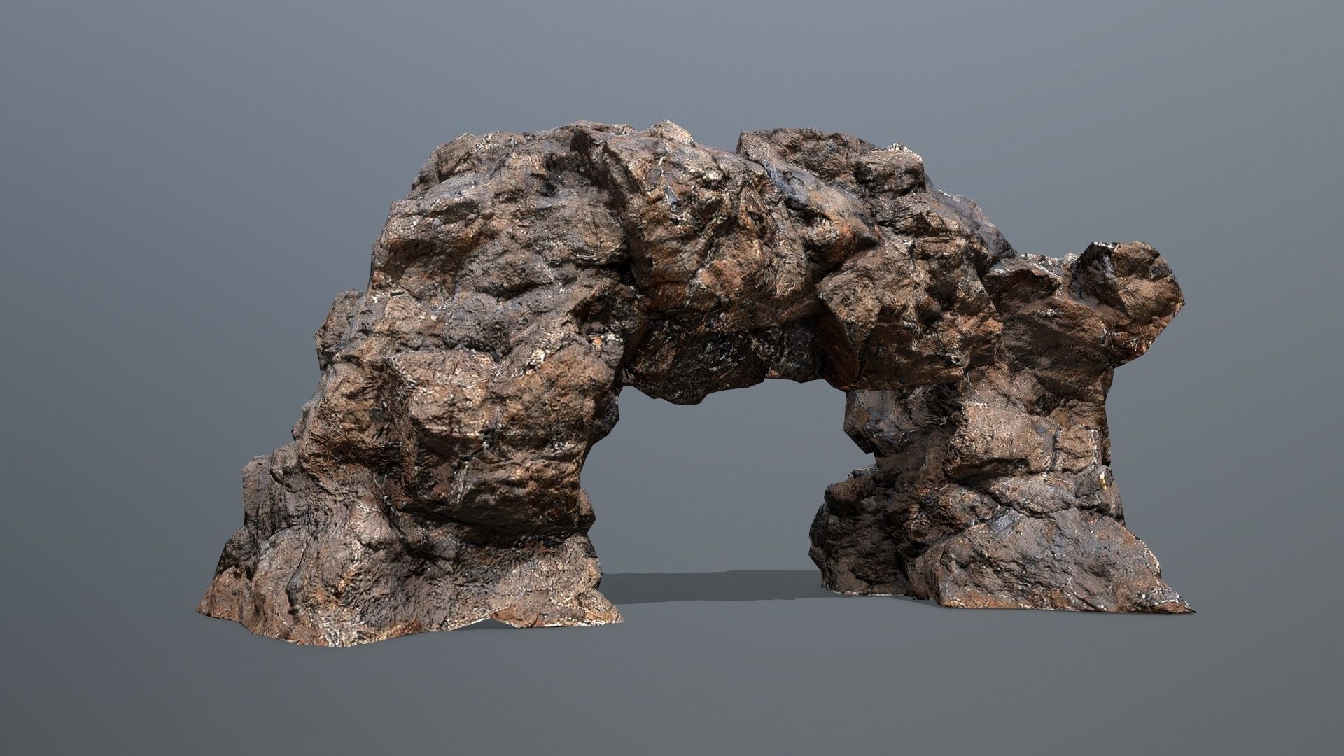 desert rocks Low-poly 3D model_1
