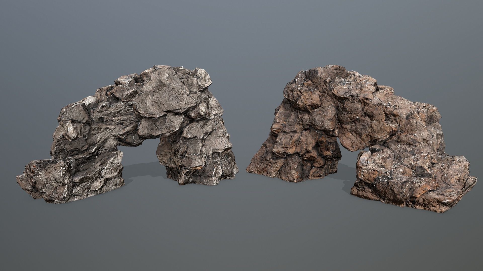 desert rocks Low-poly 3D model_13